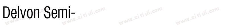 Delvon Semi字体转换